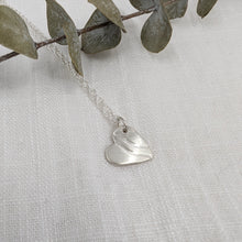 Load image into Gallery viewer, Ecosilver Heart Pendant with Wave Design (2)
