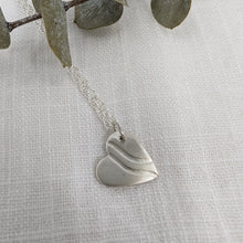 Load image into Gallery viewer, Ecosilver Heart Pendant with Wave Design (2)
