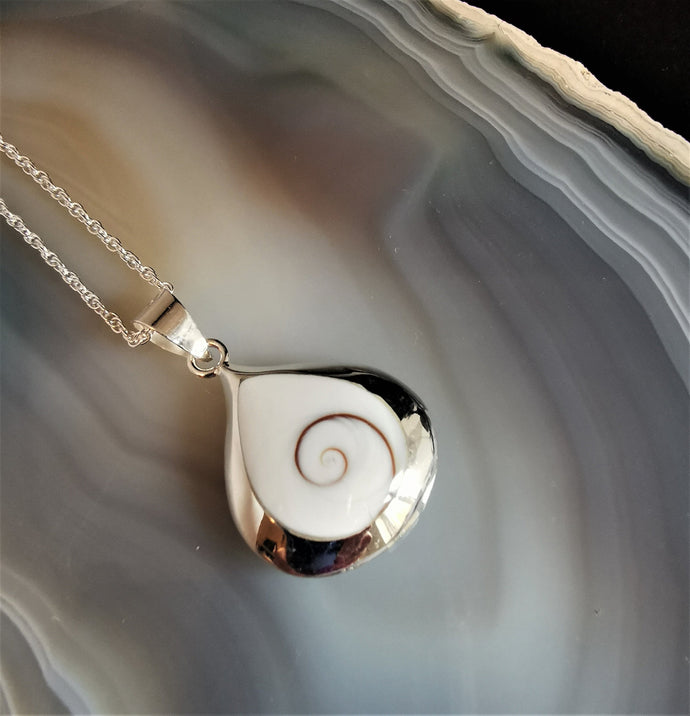 Shiva Eye and Paua Shell Necklace| Natural Jewellery